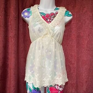 Banana Republic Sheer Lace Tank